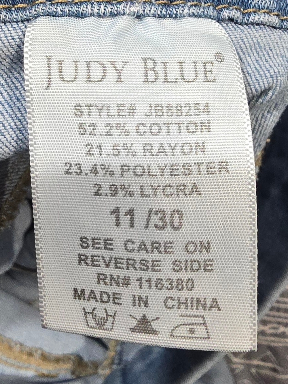 Judy Blue Midrise Pullon Skinny Jeans Size 11/30 - Picture 8 of 8
